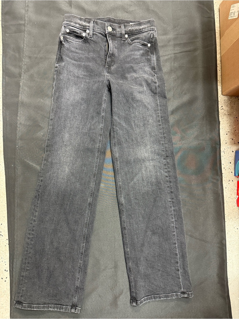 AYR The Secret Sauce size 25R Date Night Black high rise wide leg jeans